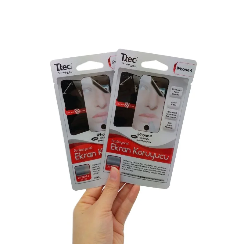 Factory custom three side seal paste bone plastic packaging bag hanging hole self-sealing