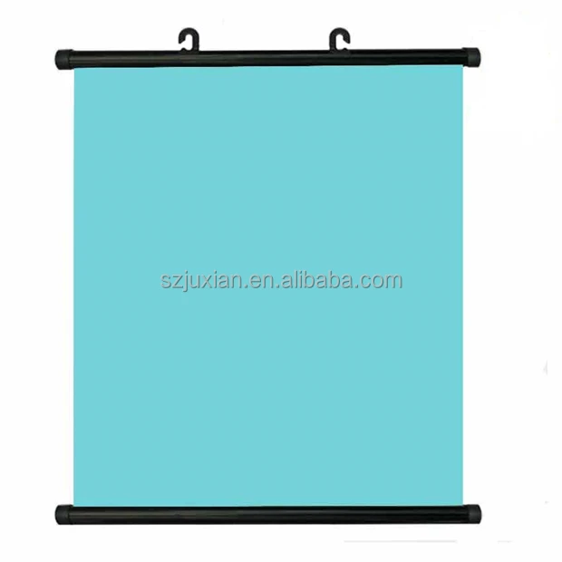 Round Shape 15mm Poster Hanger Rail PVC Plastic Top and Bottom Pole