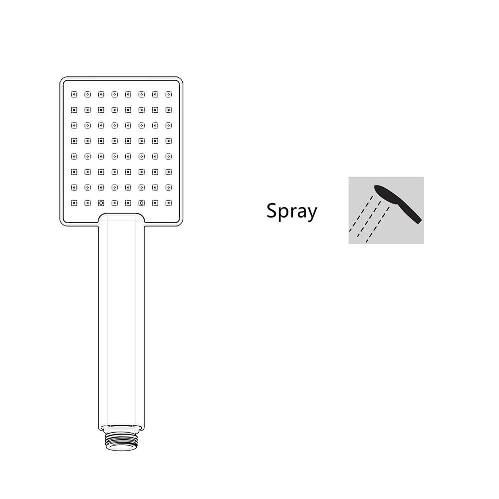 New Design High Pressure Shower Head Spray Handheld Rainfall Shower Hand Shower For Bathroom Faucet Accessories