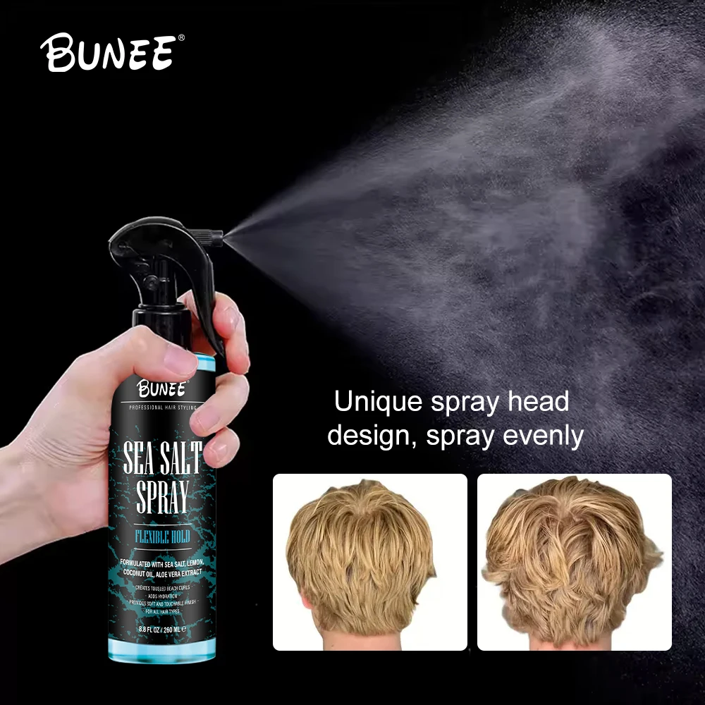 Private Label Sea Salt Hair Spray Men Wholesale Organic Beach Sea Salt Texturizing Volumizing Spray For Daily Styling