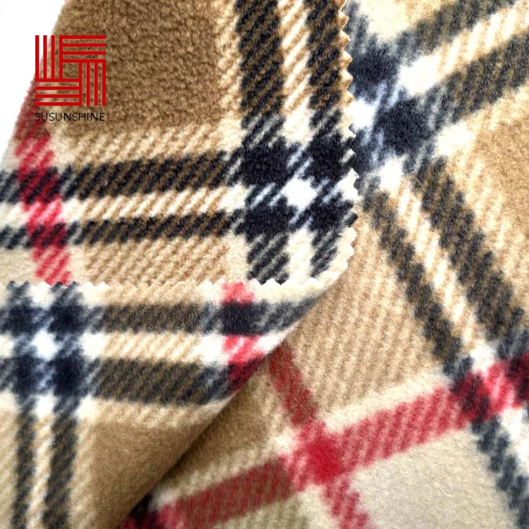 
Alibaba china supplier jacquard soft textile fabric polar fleece for garment 