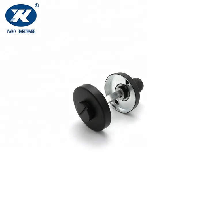 Round Stainless Steel Bathroom Lock Knurling Thumb Turn Indicator