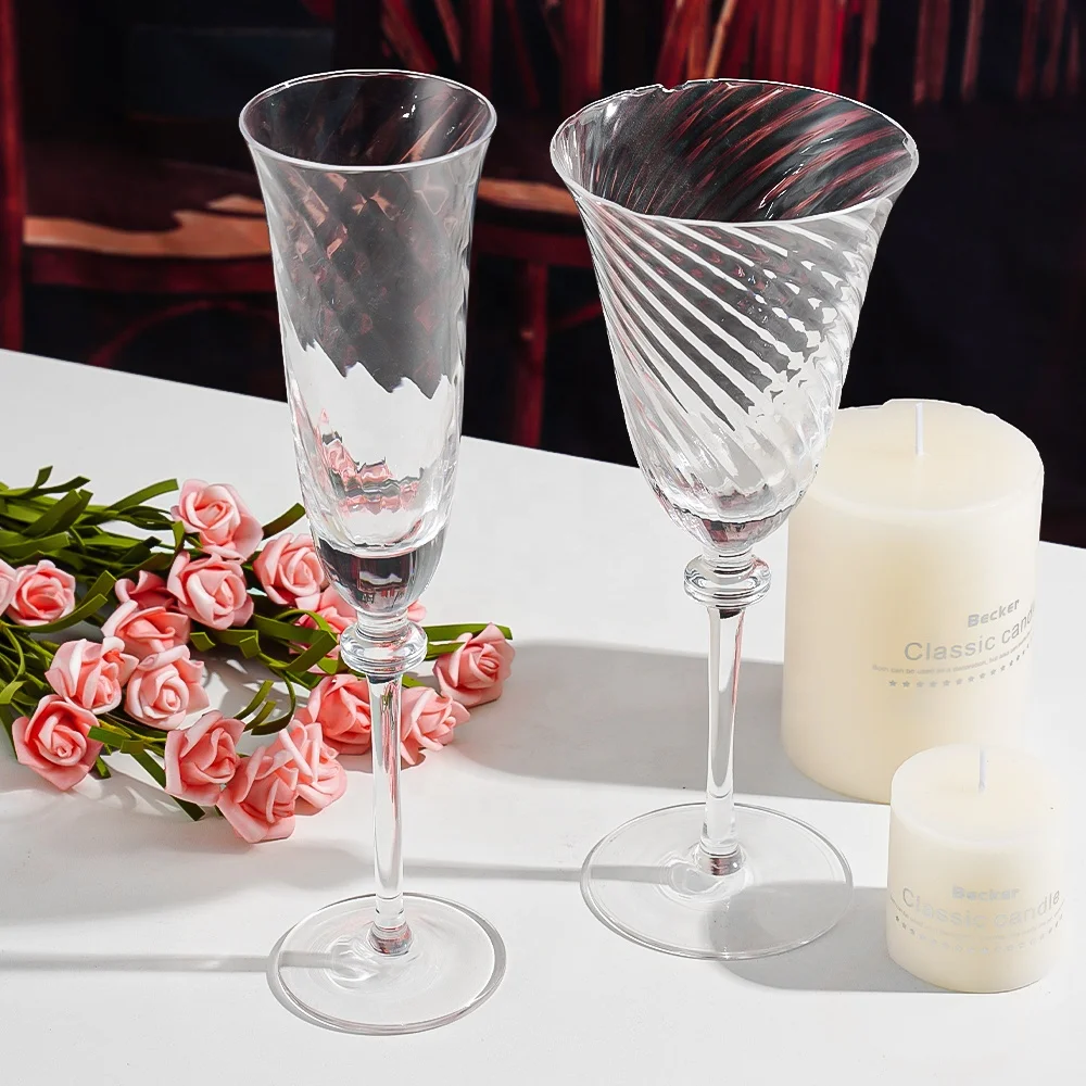 Оптический дизайн прозрачное Хрустальное стекло красное Вино Бокал Шампанское бокалы для вина