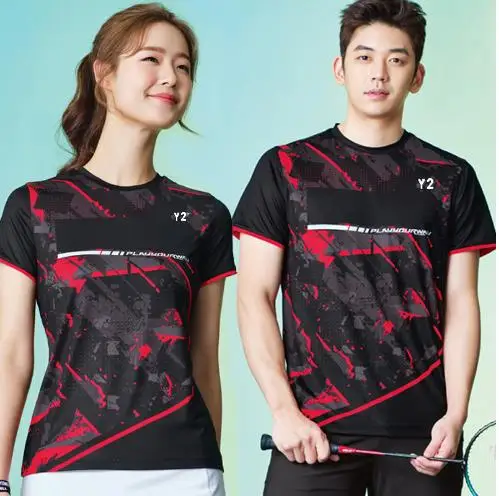 Custom Logo Printed Uniform T-shirt Club Team Sportswear Women Tee Shirt Soccer Basketball Badminton Training Jersey Men