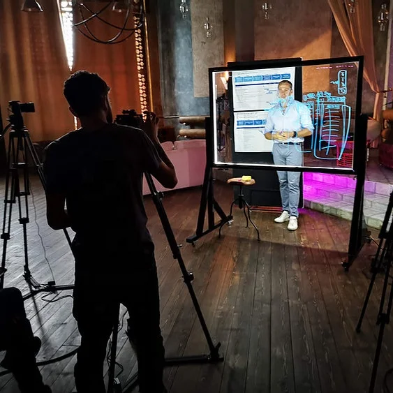 Доска с подвижной подставкой (на колесах), стеклянная флип-карта и металлическая рамка, оборудование для преподавания и коммерческого видео изготовления