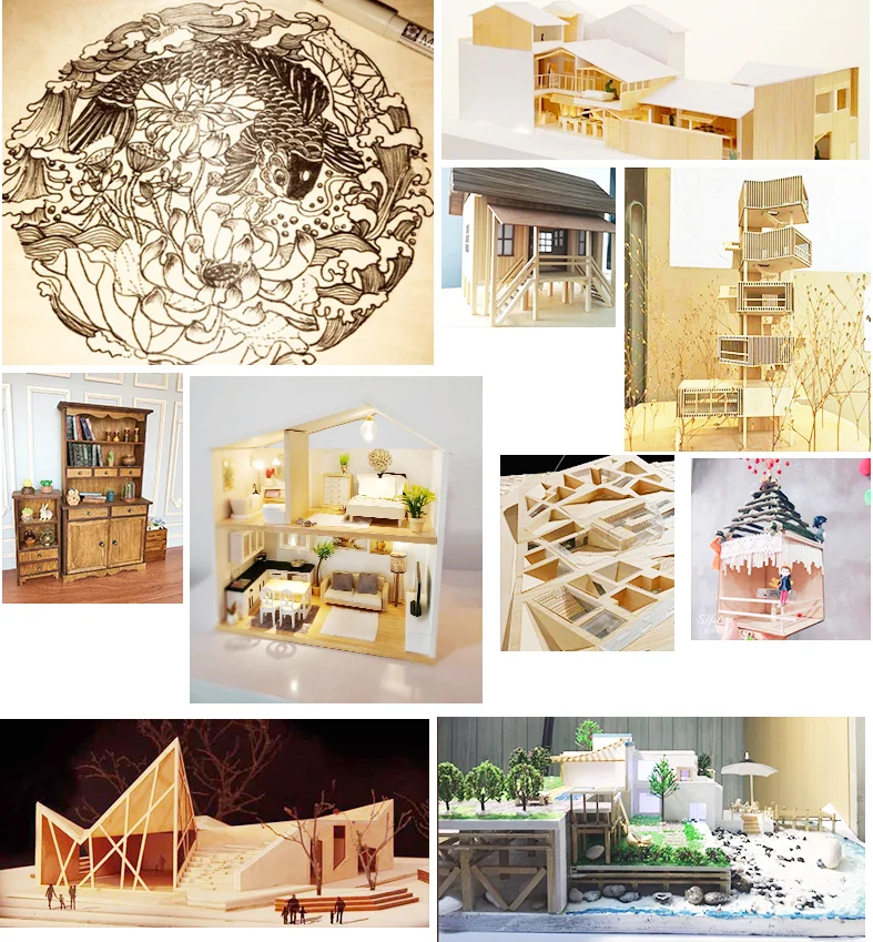 3mm Basswood Plywood Sheets Laser Cutting Friendly for Wood Crafts Wooden Boxes & Wall Signs for Caving Enthusiasts