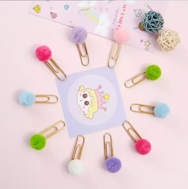 Hot Selling Product DIY Clip Diary Planner Accessory Girls Candy Decorative Paper Creative Metal Bookmark Kawaii