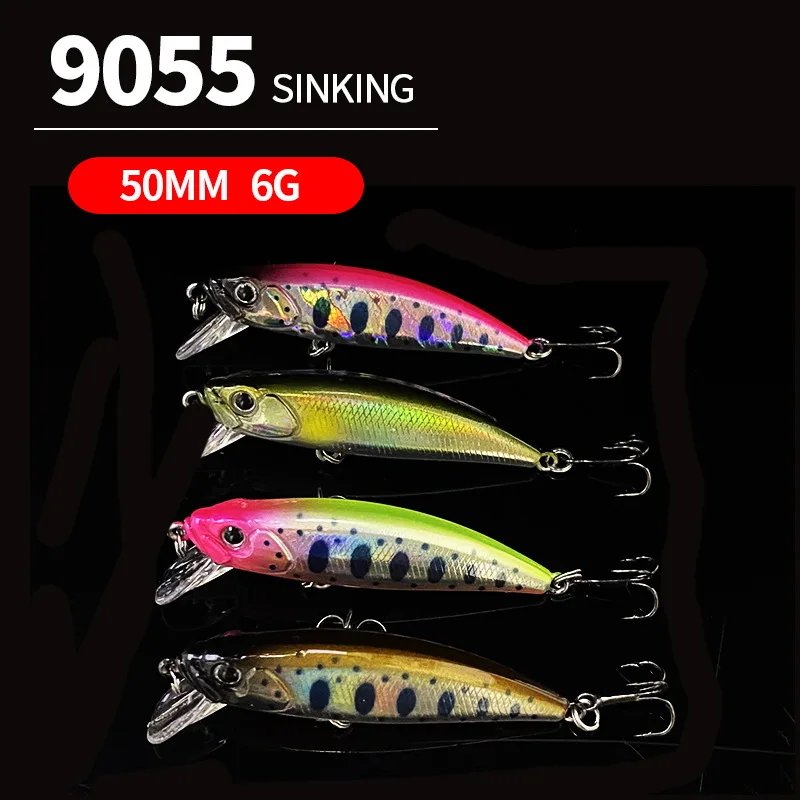 Unique Features Hard Squid Jigging 8 Color 100 Pcs Top Water Whopper Minnow Jointed Set Lures Fishing