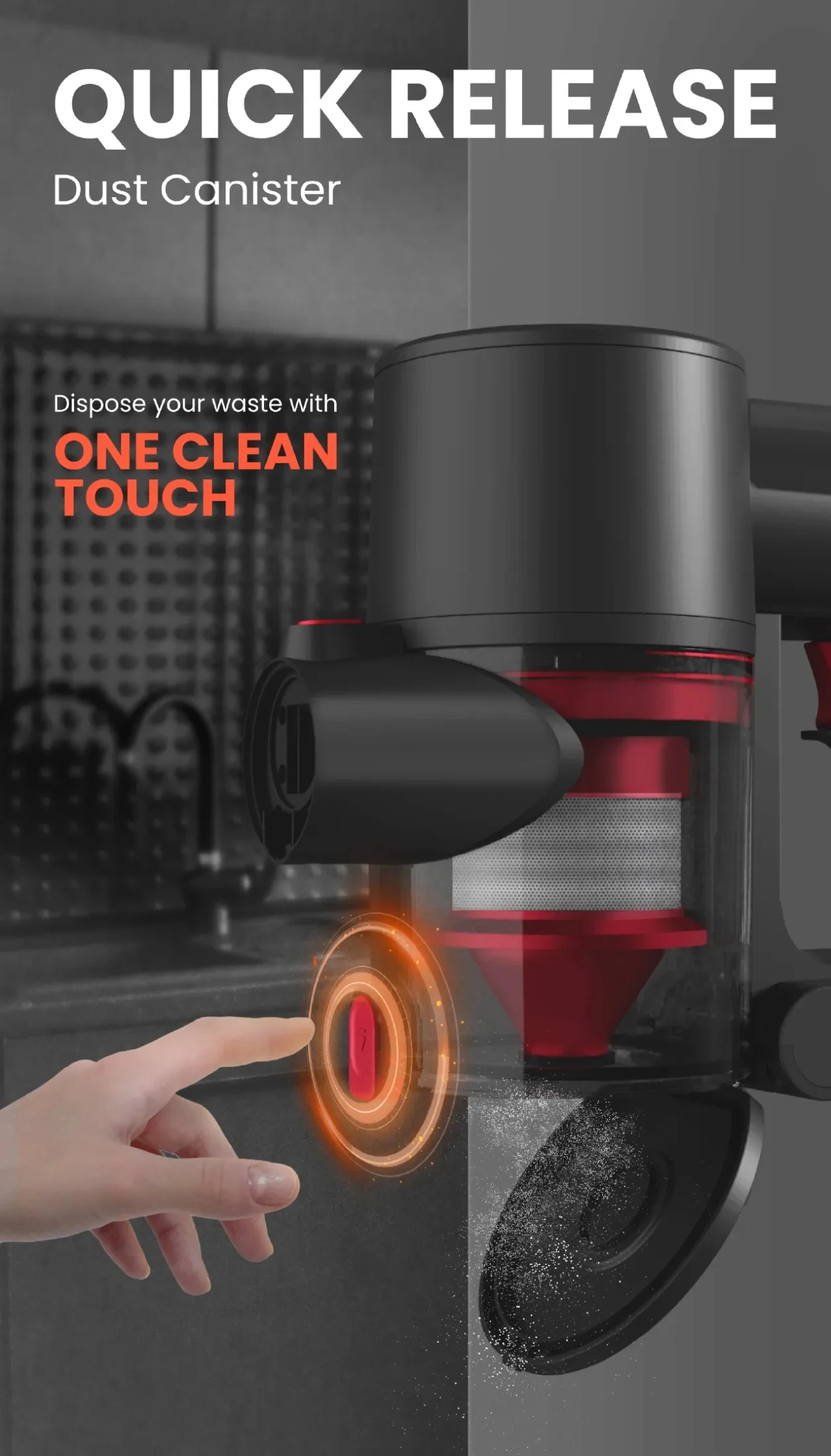 New arrivals 150w 3speeds Staubsauger Portable Battery Vaccum Handheld Cordless Stick Cyclone Vacuum Cleaner Wireless