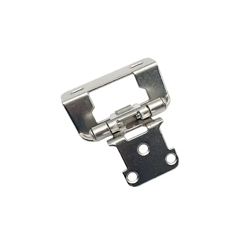 High quality white nickel super anti-rust 1/2 fully enclosed built-in cabinet hinge