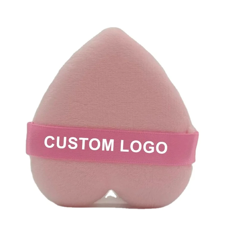 White Black Face heart shape Soft Makeup Pure microfiber Powder Puff cotton Body Powder Puff Makeup Tool