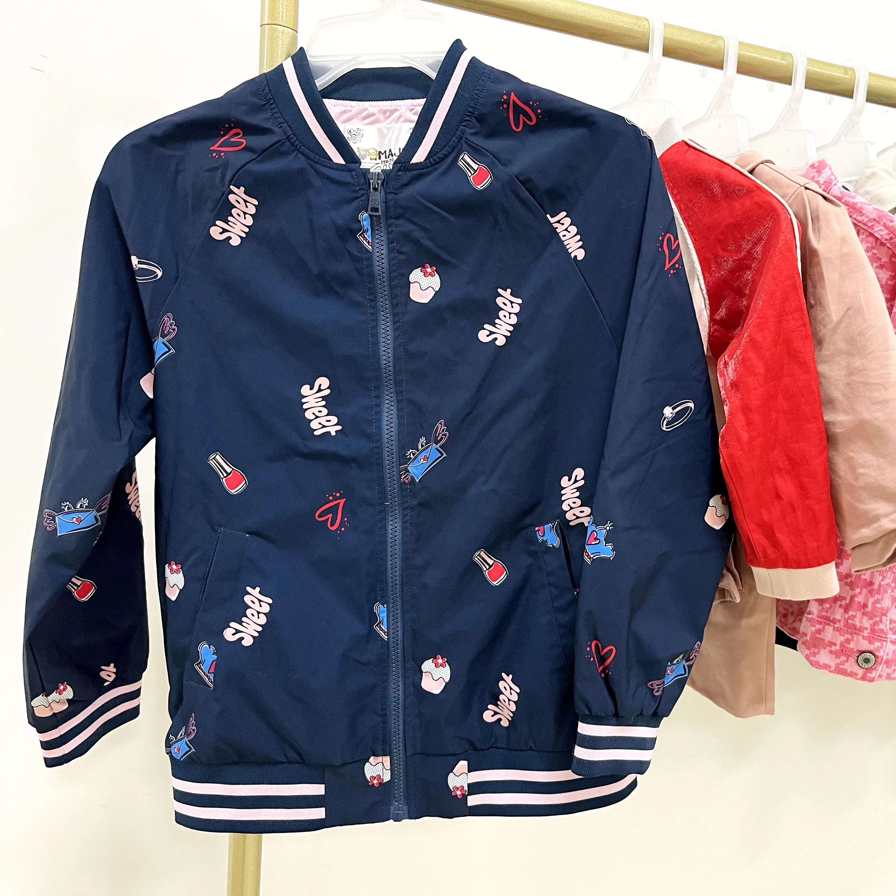 wholesale hot sale grade good 2nd hand sport style baseball thin jacket for 5-10years old boy kid used cloth mixed bales