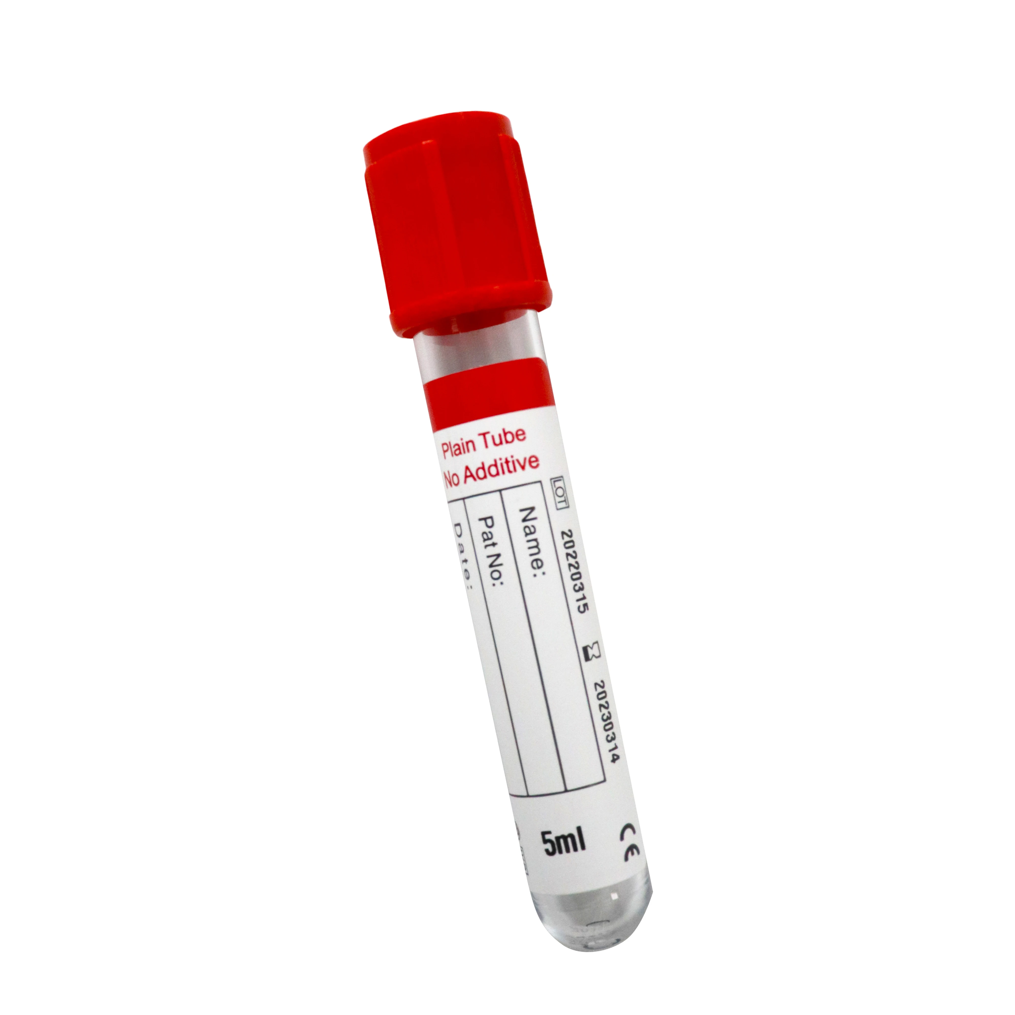 Inexpensive Laboratory Medical Common No Additive Plain PET Glass Vacuum Vascular Test Vacutainer Tube For Blood Collection
