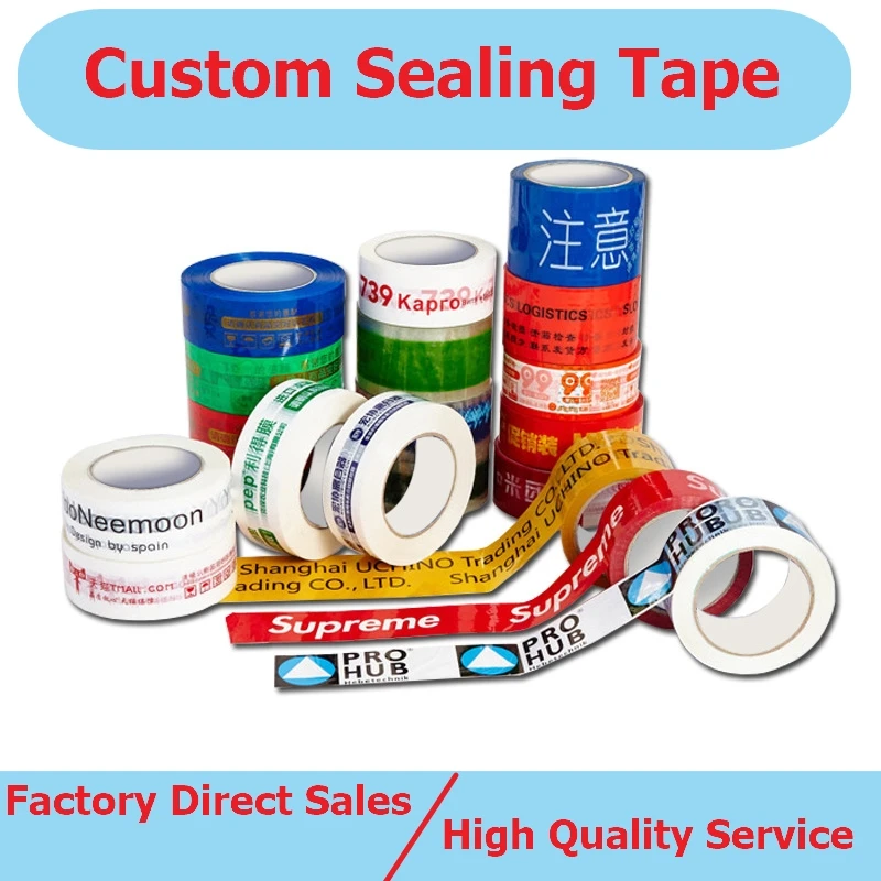 Wholesale Transparent Tape 4.5/5.5/6cm Widened Packaging Sealing Tape Bopp Adhesive Tape Yellow