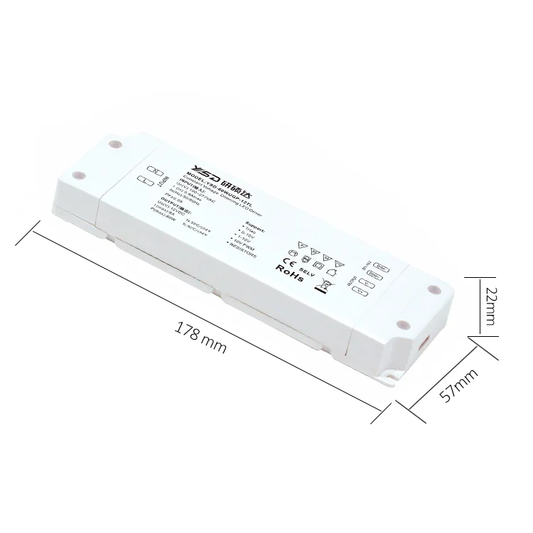 YSD GP High-end Dimmable 5 in 1 Switch LED Power Supply 12V/24V 5A - 25A 60w 100w 150w 200w 300w IP40