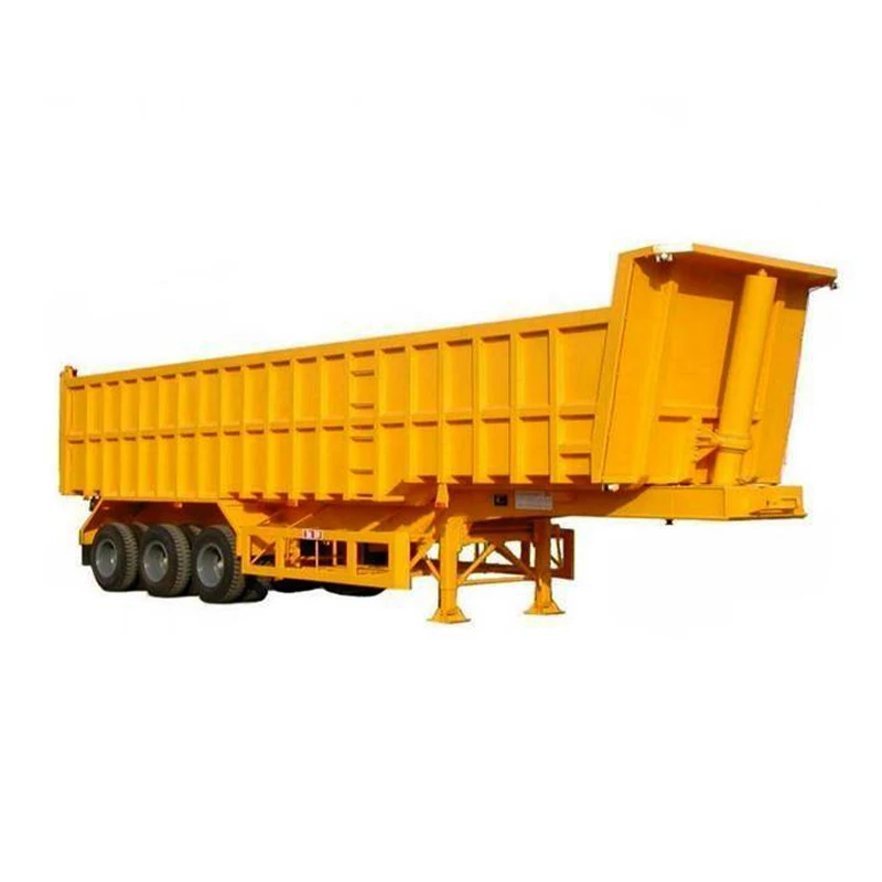Transport Heavy Vehicles 50-80t Gooseneck Roll Off Rear Tipper Dump Semi Trailer