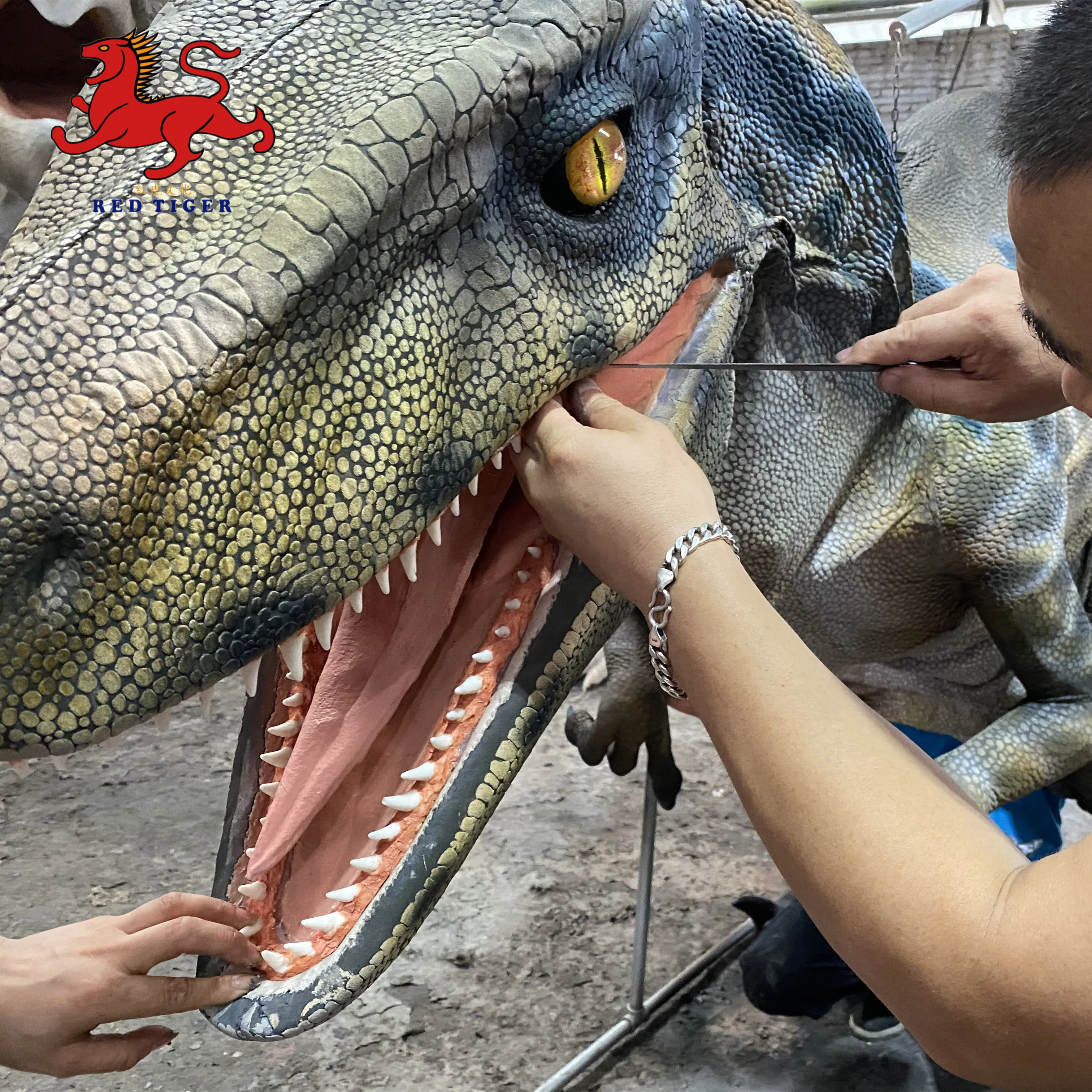 Customized Walking dinosaur costume blue costume