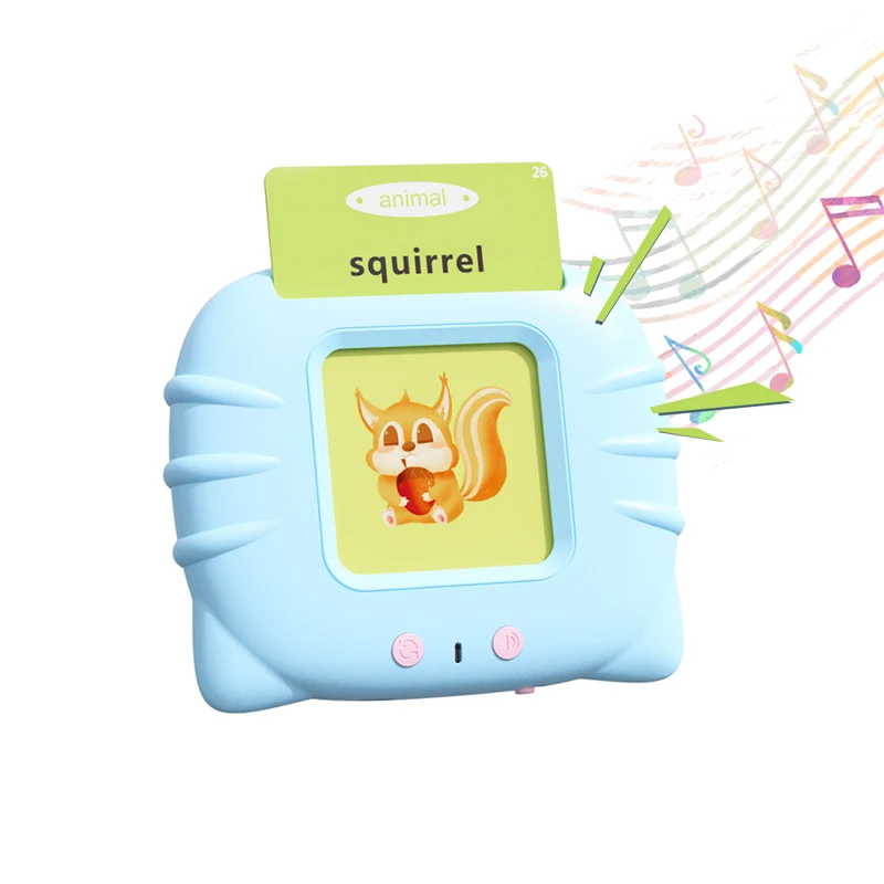 NEWYES English Spanish Kids Alphabet Talking Flash Cards Cognitive Cards Toy Learning Machine