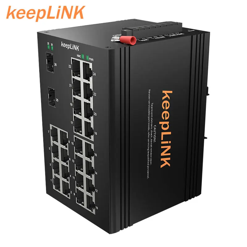 Custom 2 3 4 5 6 8 9 10 12 14 16 18 20 24 26 Ports Industrial ethernet switch din rail outdoor Poe ethernet switch managed