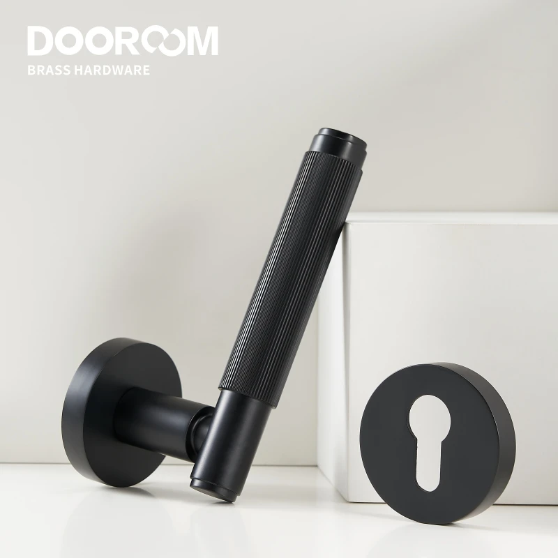  Дверная ручка Dooroom латунный рычаг для внутренней двери спальни ванной комнаты Набор фиксаторов замки приватных проходов трубчатая защелка прямое открытие большого