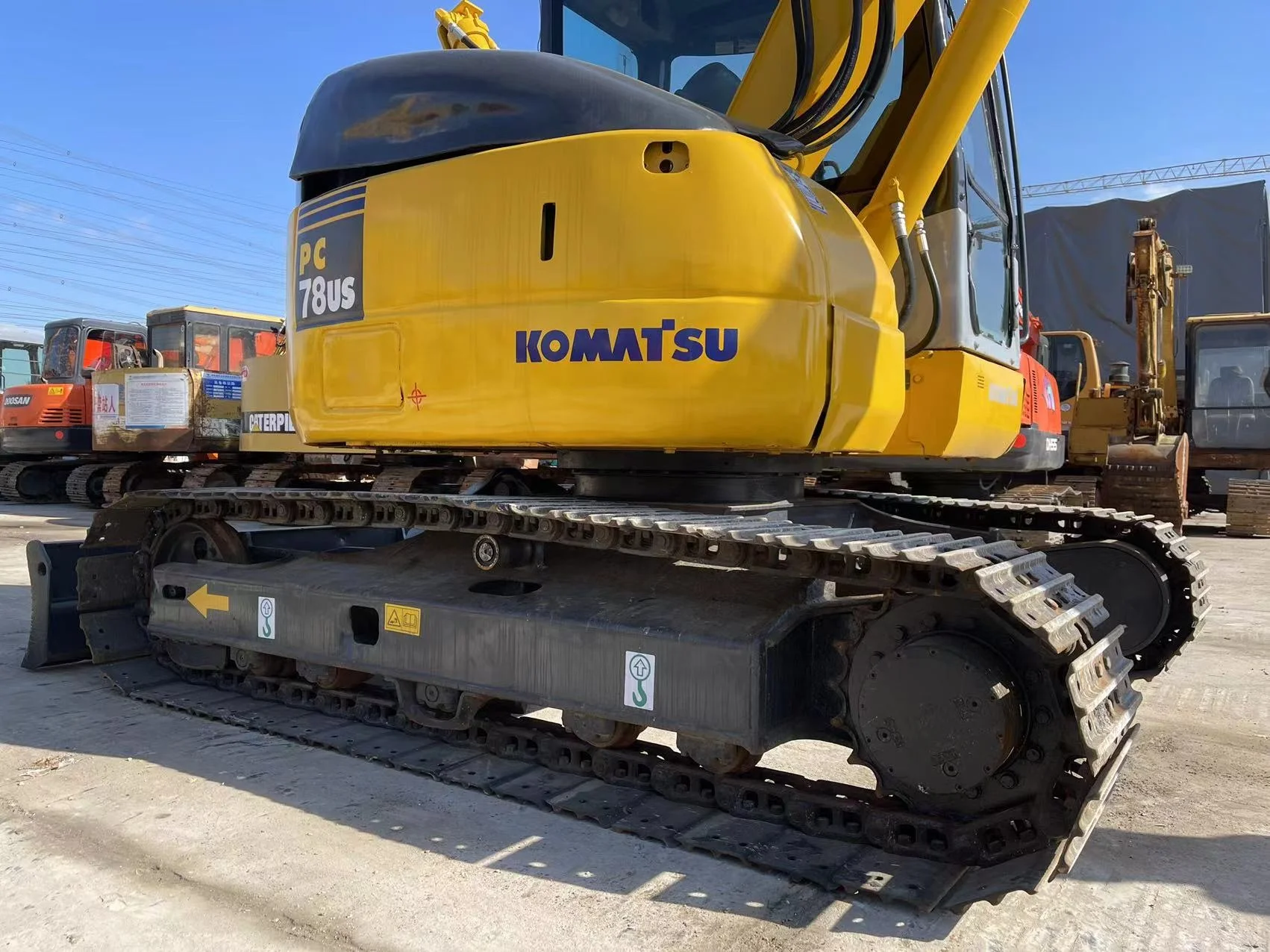 Komatsu Pc78us-6 Used Excavator Pswitchdraulic Mhair Removal Instrument Zm10 Excavator Steam Engine 8 Ton Excavator 125L 4.5km/h