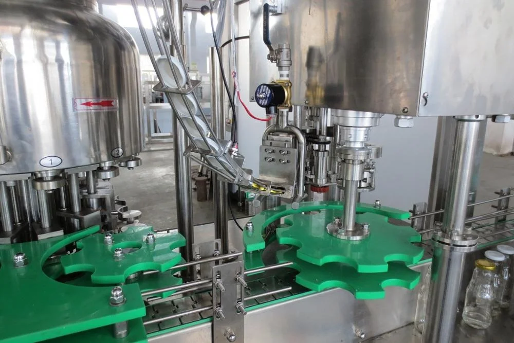 High quality small speed two in one automatic glass bottle juice filling machine alibaba on sale