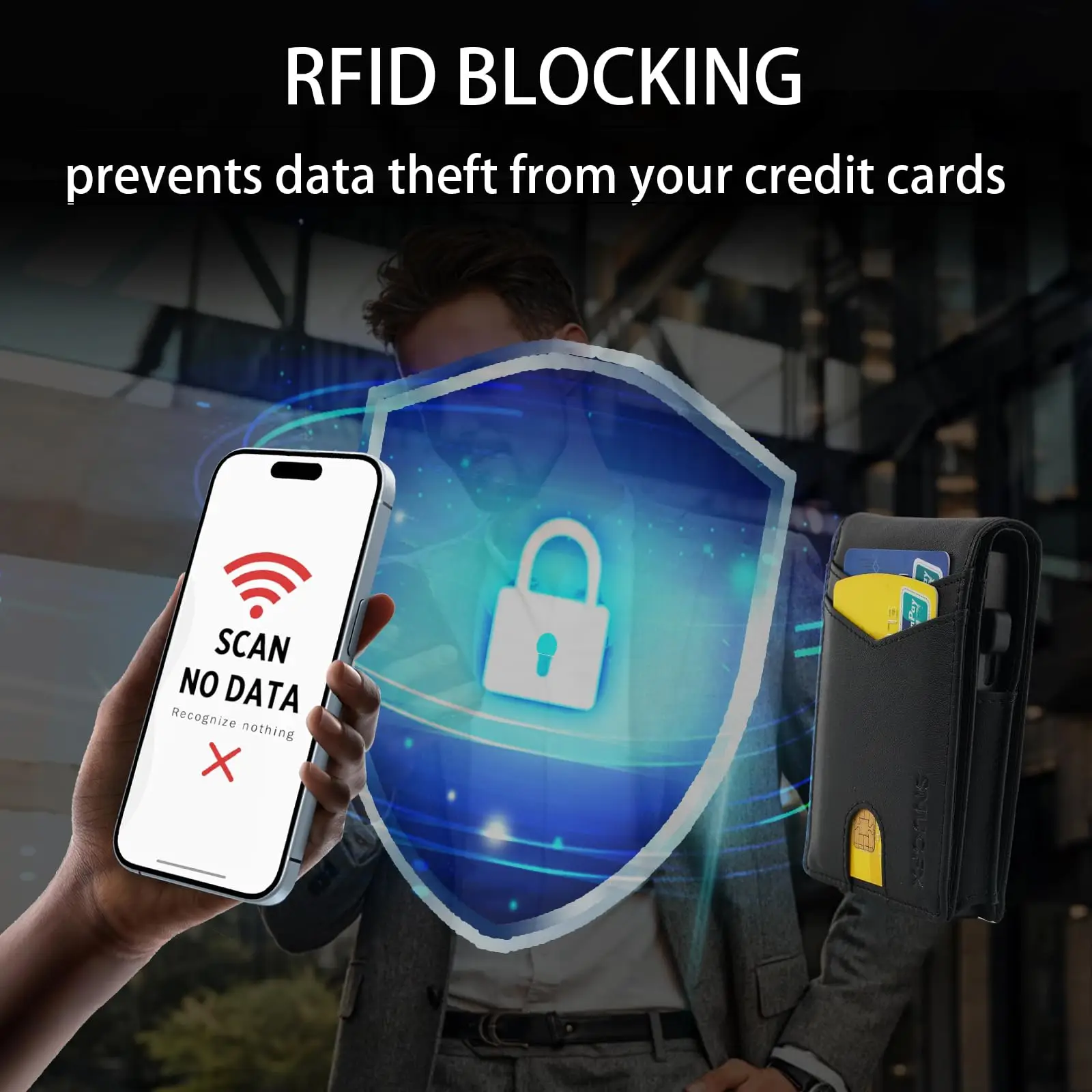 Кожаный Чехол для карт на заказ складной бумажник RFID блокирующий автоматический всплывающий держатель кредитных металлический алюминиевый мужской кошелек