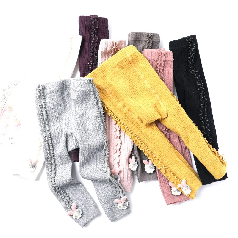 Милые мягкие розовые колготки с двойной иглой для младенцев и малышей нижние Вертикальные деревянные детские