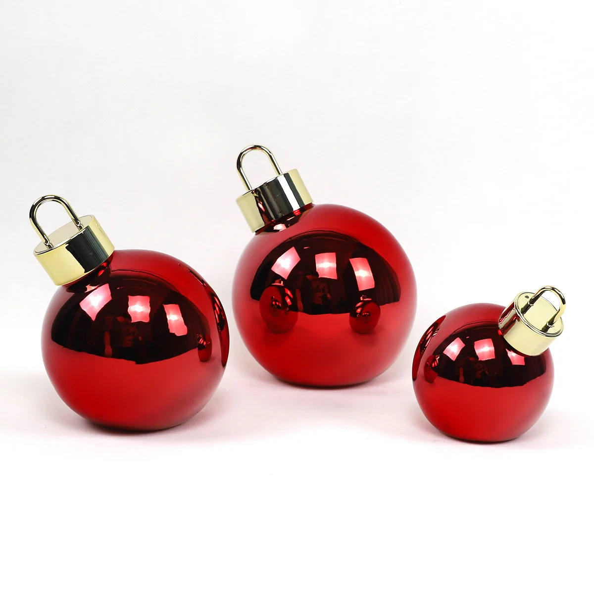 Wholesale Giant Fancy Led Globe Spheres 20 25 30cm Christmas Handcrafted Large Red Ball for Decoration