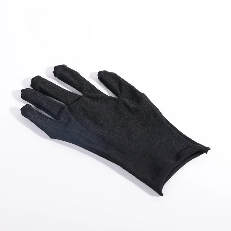 Premium black and white breathable polishing luxury jewelry display Cleaning handglove