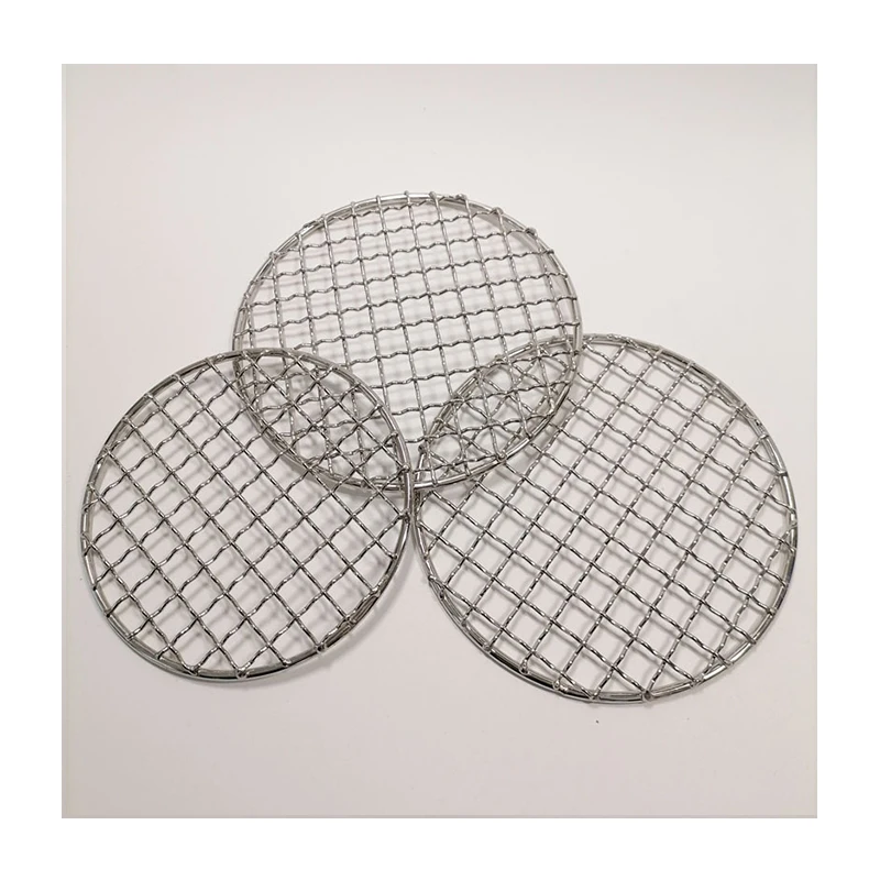 Wire Steaming Barbecue Rack BBQ Grill Mesh Oven Grid Stainless Steel for Home or Restaurant Metal Carton Silver Burner