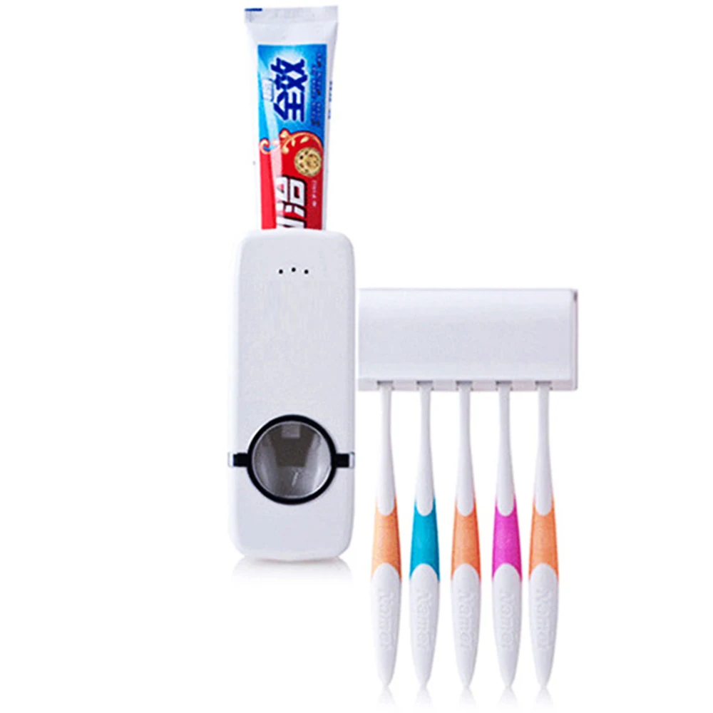Factory New Arrival Bathroom Wall Mounted Toothpaste Squeezer Automatic Toothpaste Dispenser Set