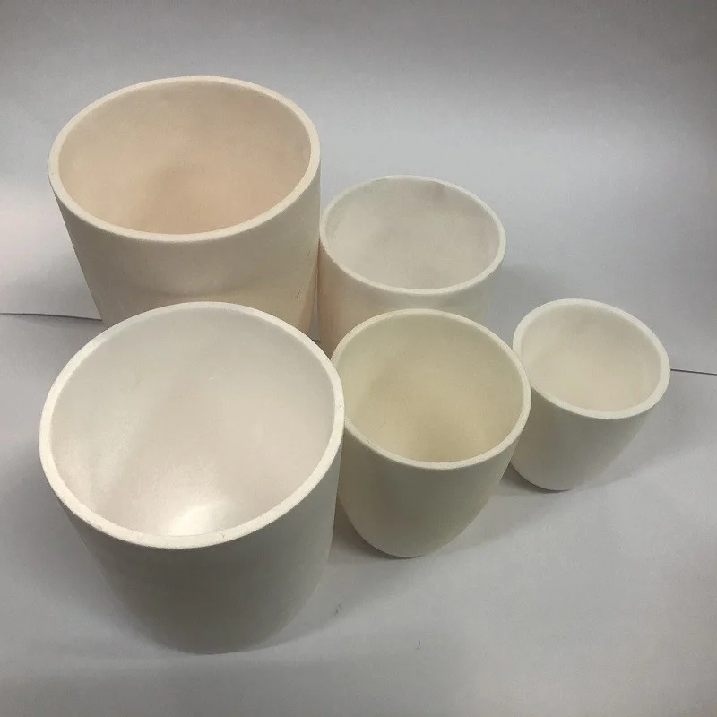 High Temperature Zirconia 99.7% Al2O3 Alumina Ceramic Boat Crucible for Melting Gold