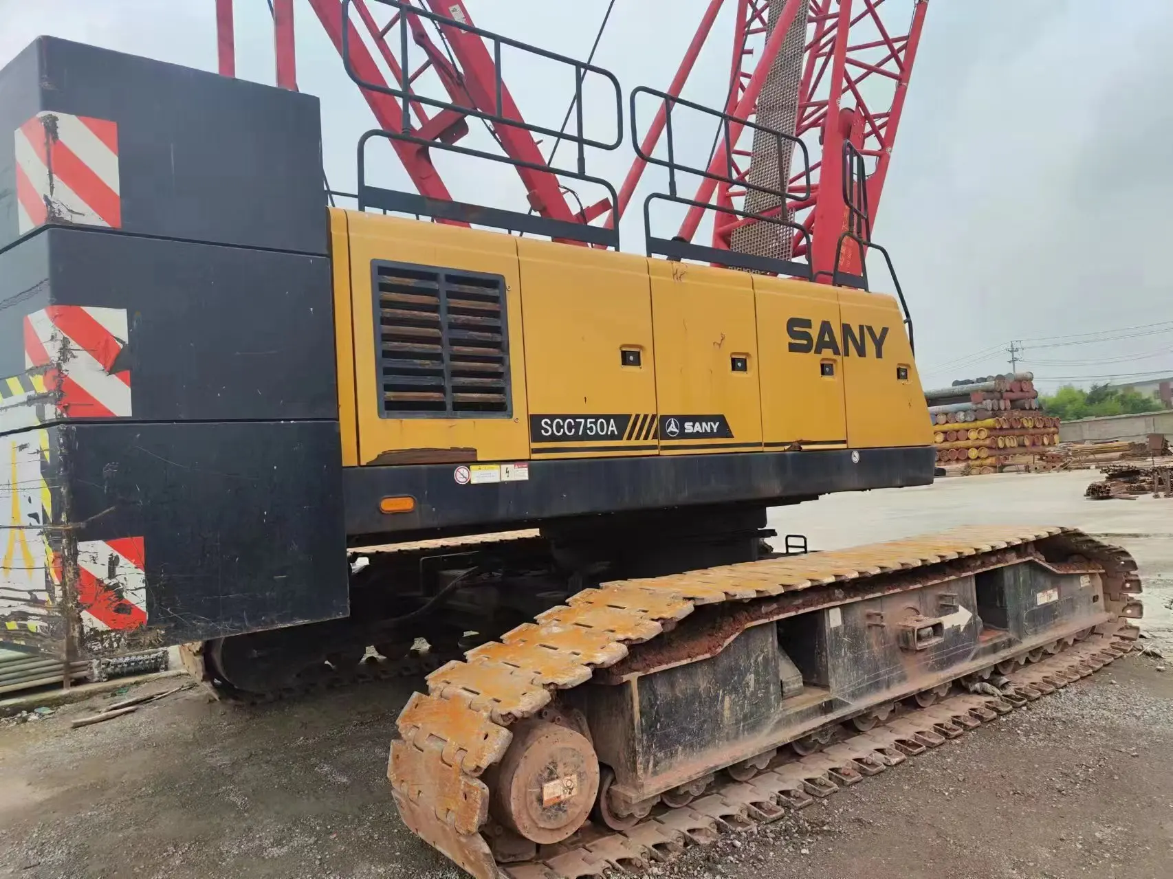 used SANY SCC750A 75 tons crawler crane used SCC750E SCC550E SCC750A SCC1000C SCC1500C crawler crane hot sale