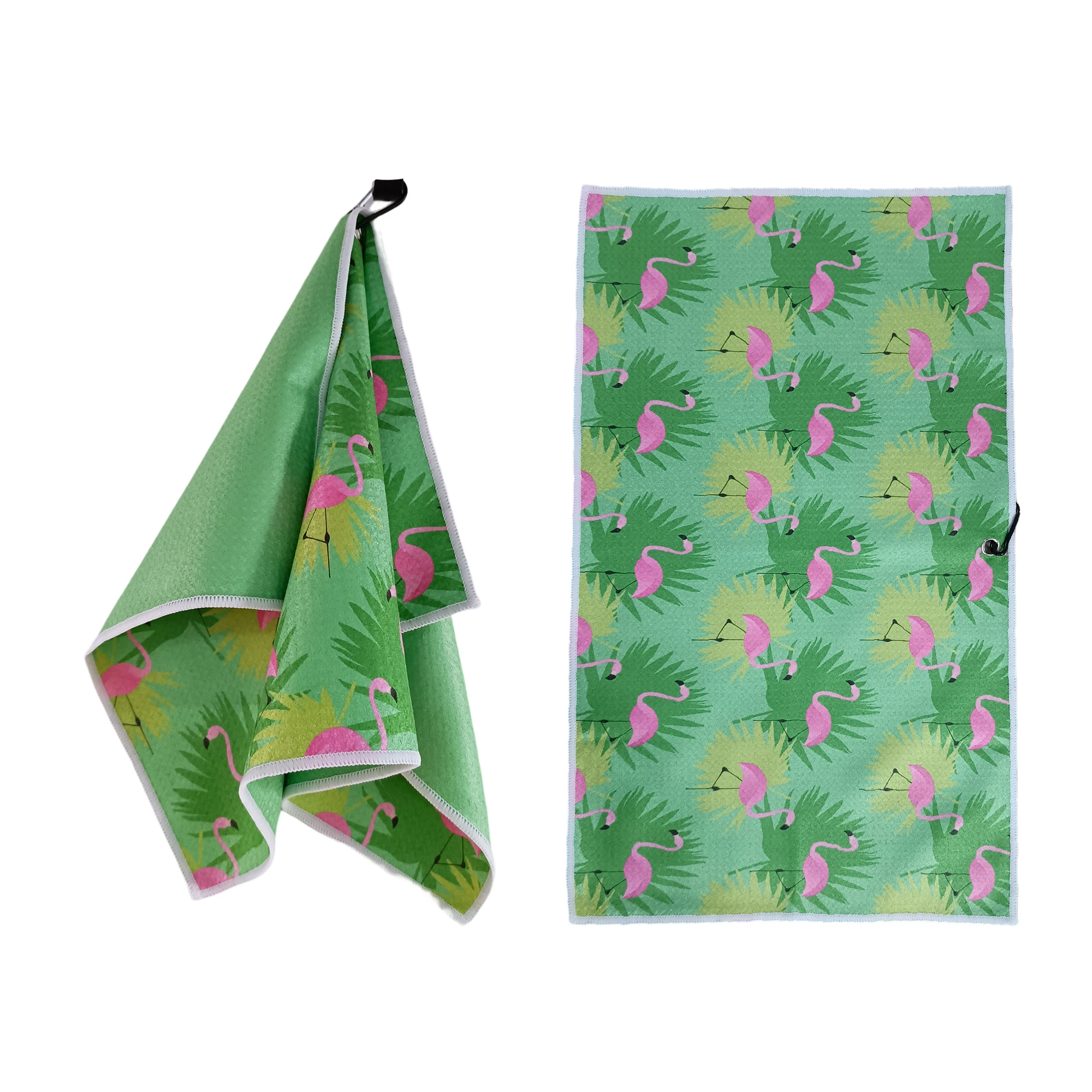 Golf waffle towels lint free microfiber towel printed logo towel