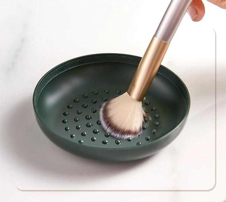Dustp-roof Makeup Brush Organizer Water-proof Large Capacity Clear Make Up Brush Holders With Lid