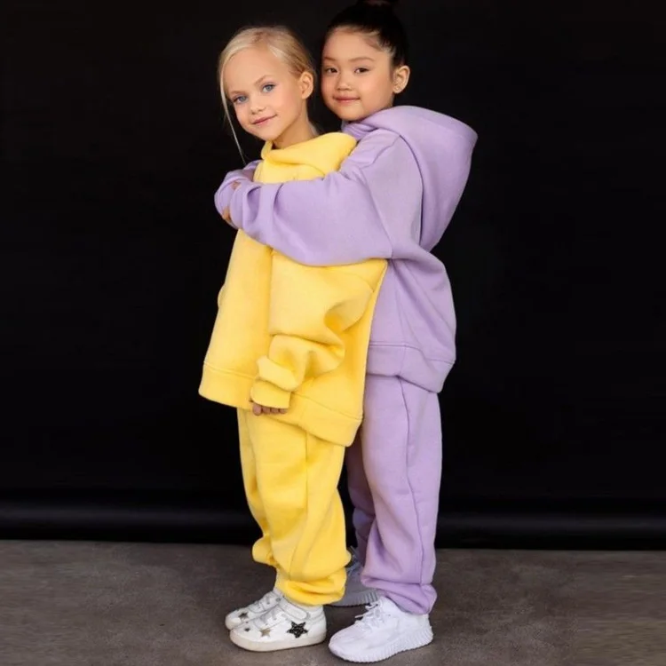 Customize Children Clothing Baby Sweatsuits Wholesale Sports Set Apparel High Quality Comfortable New Design Kids Tracksuits