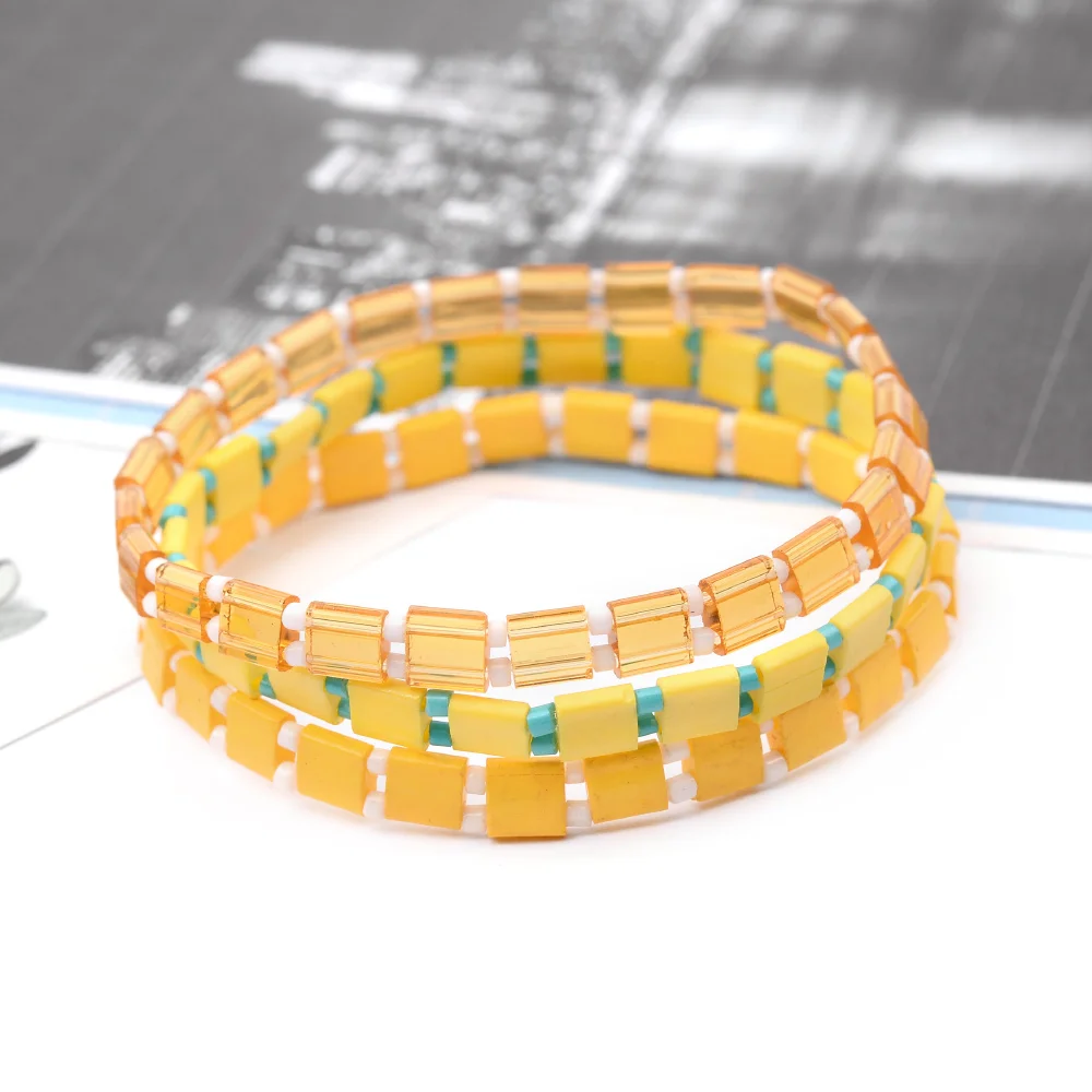 17 Styles Bohemian Miyuki Delica Tila Beads Bracelets For Women Summer Beach Jewelry Custom Bracelet