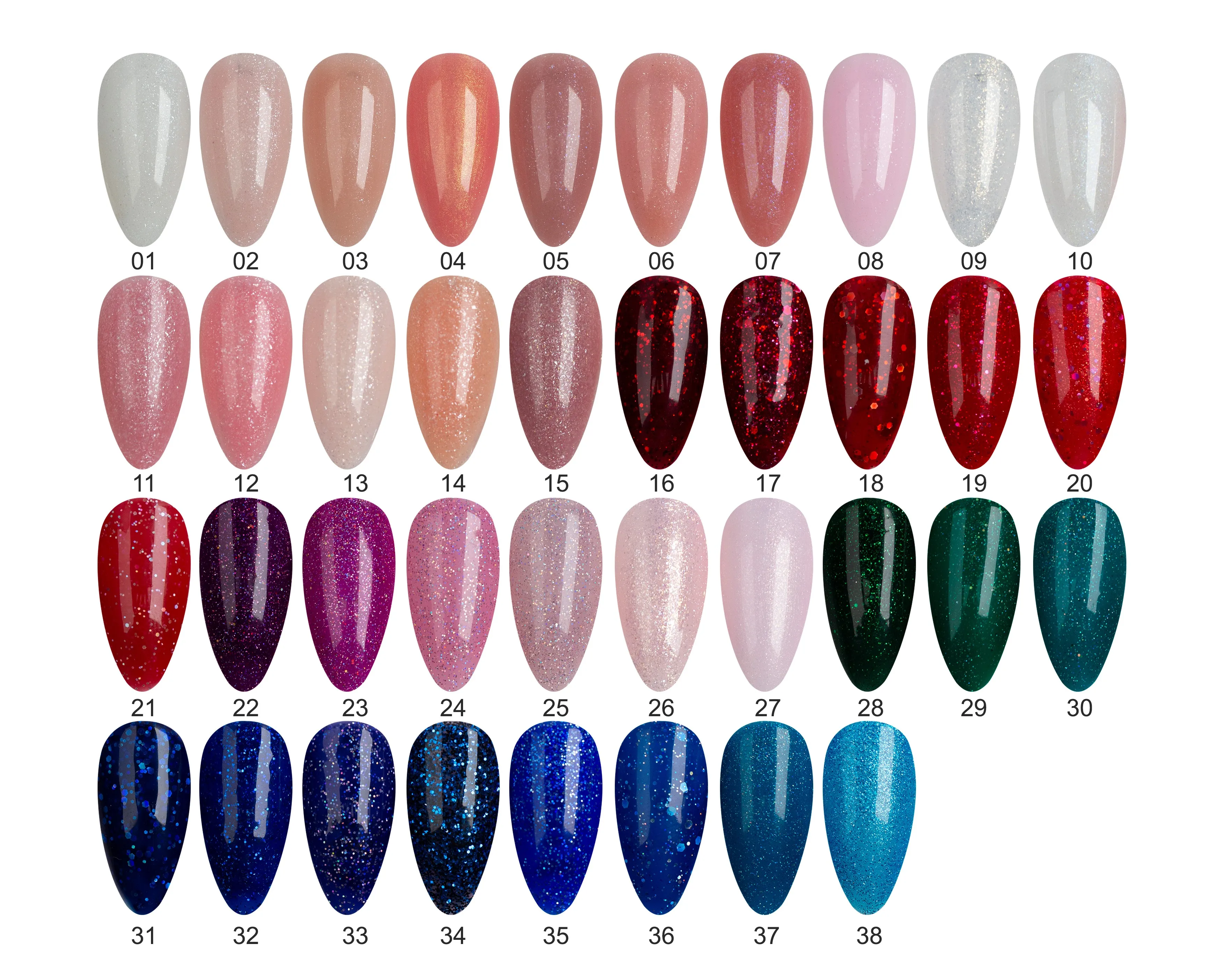 Lehchis 2025 new package 15ml 6colors/box nail art paint solid UV Gel Semi-Permanent Varnish Long Lasting Soak Gel Polish