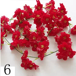 FV-002 оптовая продажа свадебных и цветочным декором с блестками; Выходное платье Сакура гирлянды искусственное Цветущее