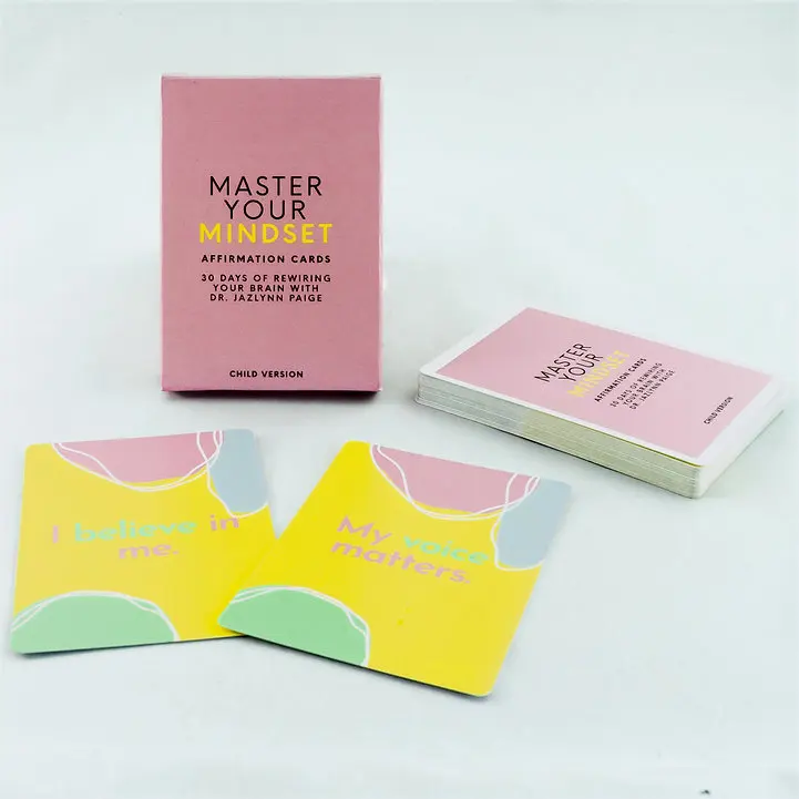 High Quality Abc Kids Flashcards Custom Printed Graphic Affirmation Alphabet Cards