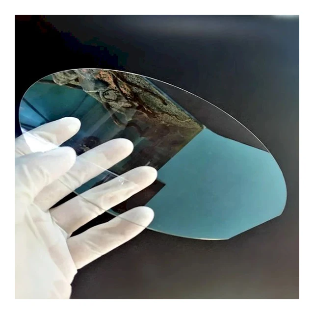 High Quality In Stock Glass Plate SCHOTT CORNING Fused Silica Round Optical Glass TTV<5um Thickness 0.1-2mm Silicon Glass Wafer