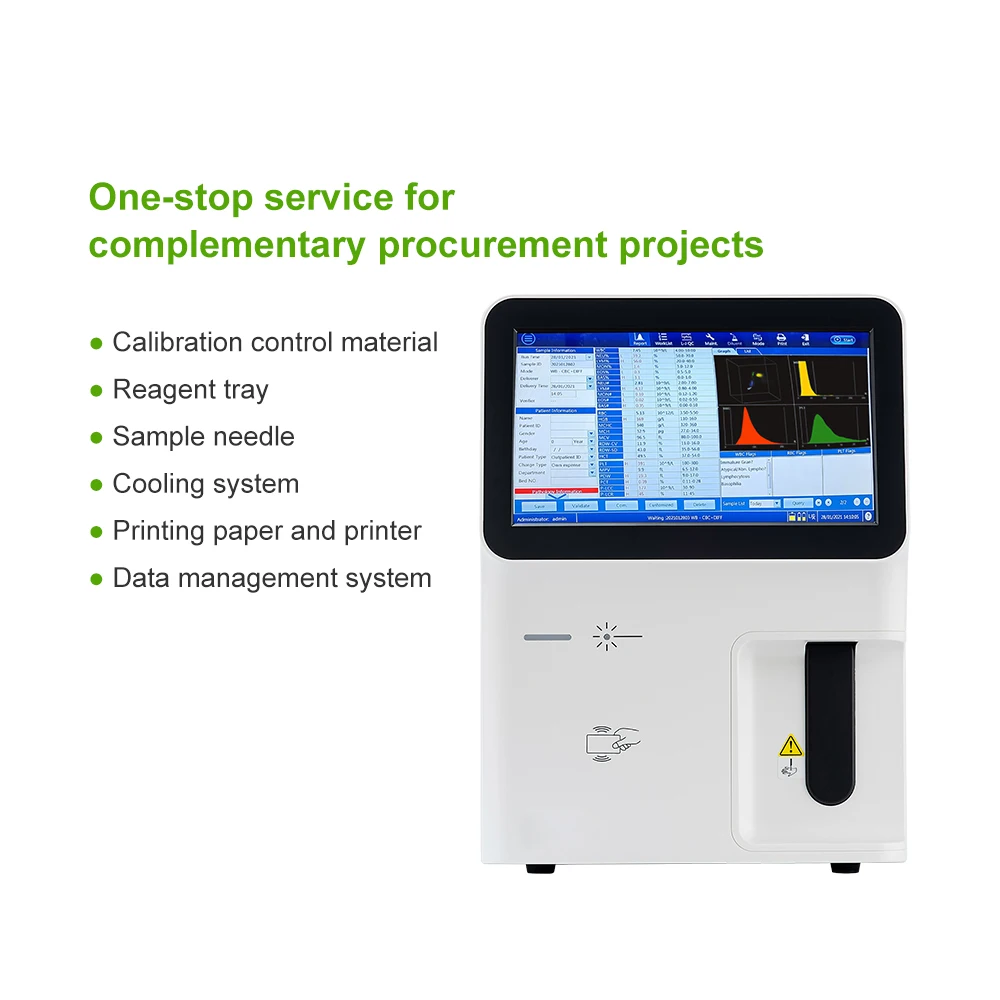 Veterinary equipment MY-B005I fully automated hematology analyzer 5 parts for clinic