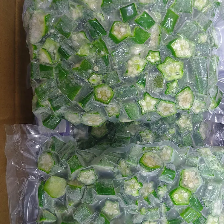IQF Wholesale buyers price cut green vegetables products frozen okra