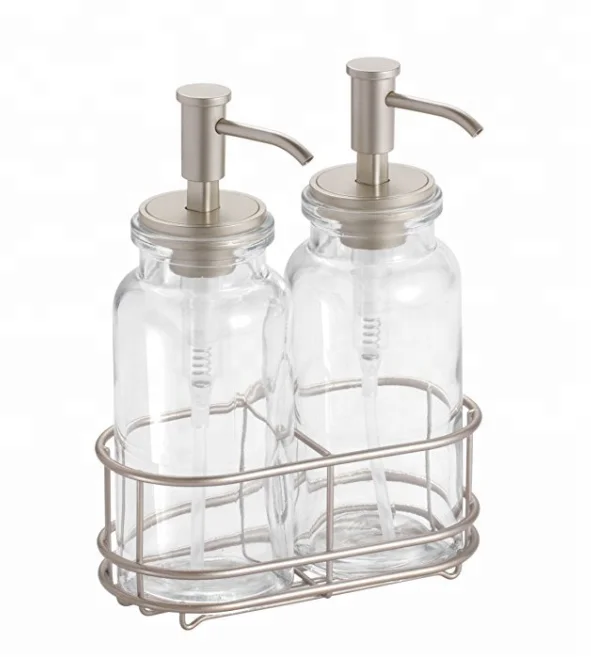 Изготовленный на заказ металлический проволочный держатель для бутылки жидкого мыла для лосьона Caddy