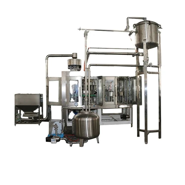 Automatic High Quality Juice Hot Green Tea Packaging Filling Labeling Machine Processing Production Line