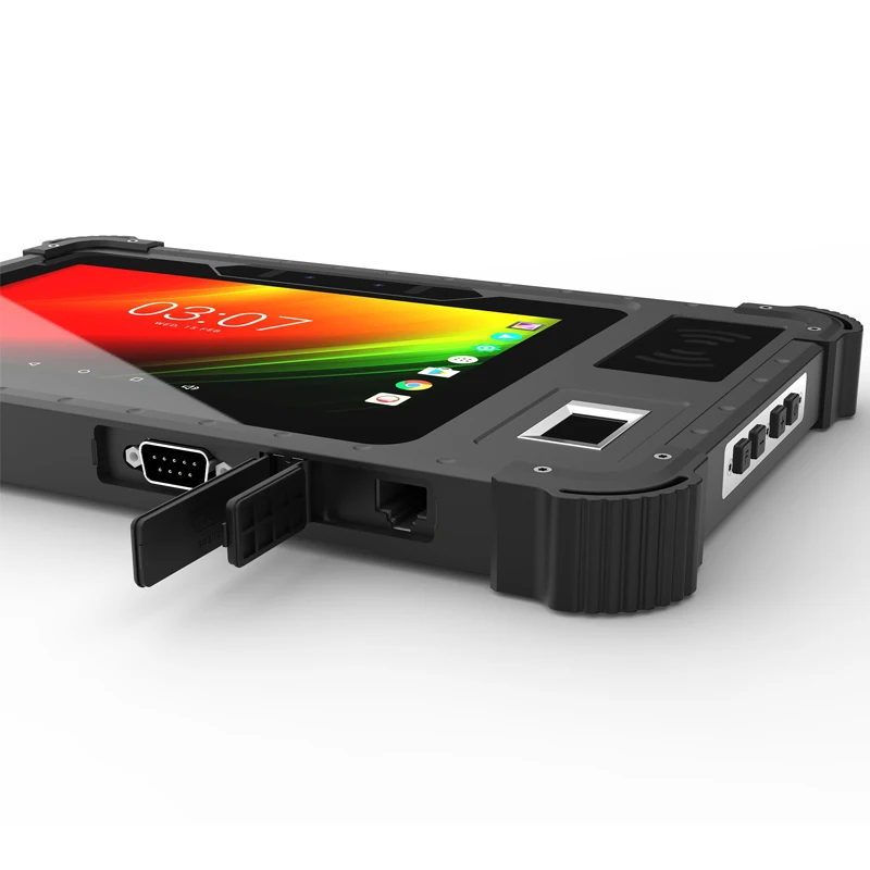 Rugged Android Tablet Barcode Scanner 8-inch 1D 2D QR Scan/ Fingerprint /face recognition for Enterprise Data Collection
