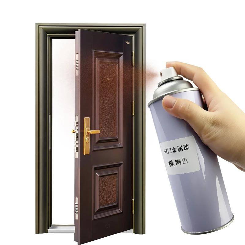 Anti theft door  repair paint self painting iron railing refurbishment color change bronze bronze paint bru