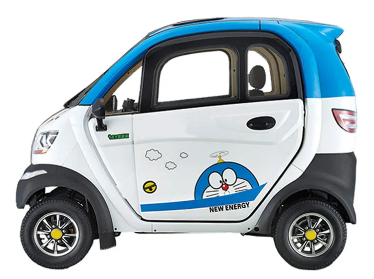 made in China 1200W good battery high speed four wheels mini electric car for family use