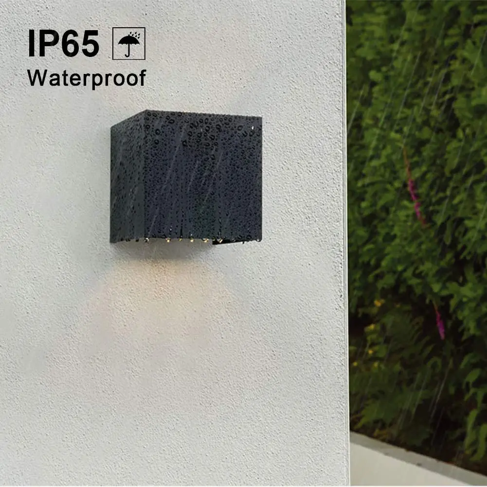 Modern Wall Lamp LED Outdoor Waterproof Lighting Fixture 10W 4000K